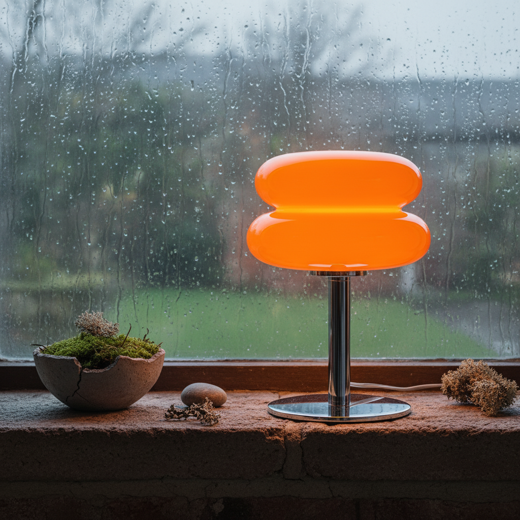 MacaronGlow | Elegant Colorful Glass Bedside Table Lamp for Ambient Lighting 7