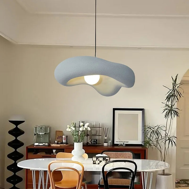 Dining Room Wabi Sabi G9 Led Pendant Lights New Creamy Style Suspend Lamp Bar Lustre Droplight Home Decor Hanging Lamps Fixture