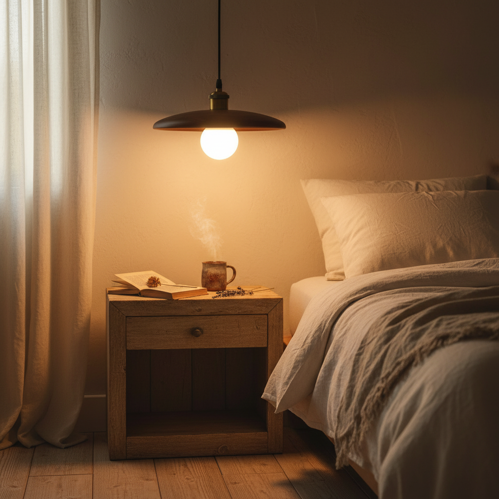 WoodenAura | Elegant Retro Wooden Pendant Light for Kitchen Lighting 10