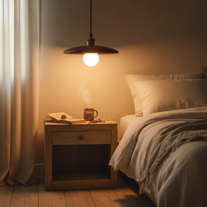 WoodenAura | Elegant Retro Wooden Pendant Light for Kitchen Lighting 10