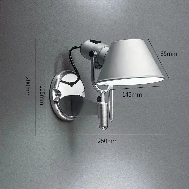 MAISU Nordic Adjustable Floor Lamp Long Arm LED Reading Light Table Lamp Desk Study Office Bedside Simple Design Home Decor
