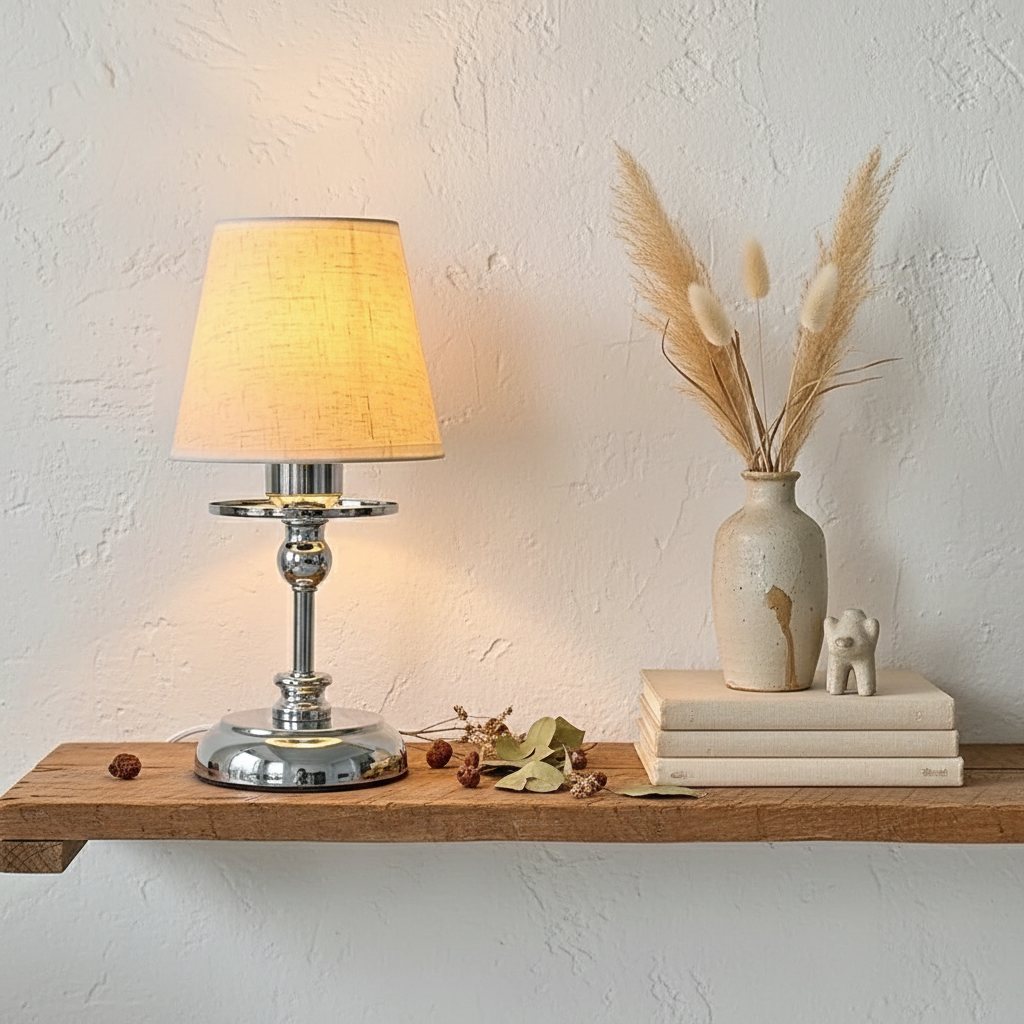 Retro Tri-Color Desk Lamp | Adjustable Brightness & Compact Design for Home Office or Bedside 6