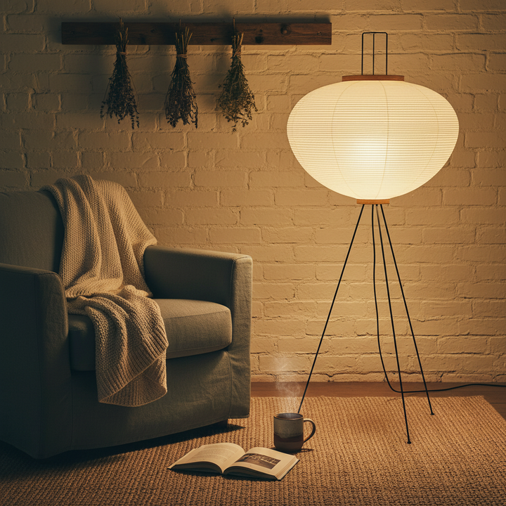 XuanLight | Stylish Elegant Japanese Rice Paper Floor Lamp for Living Room 3