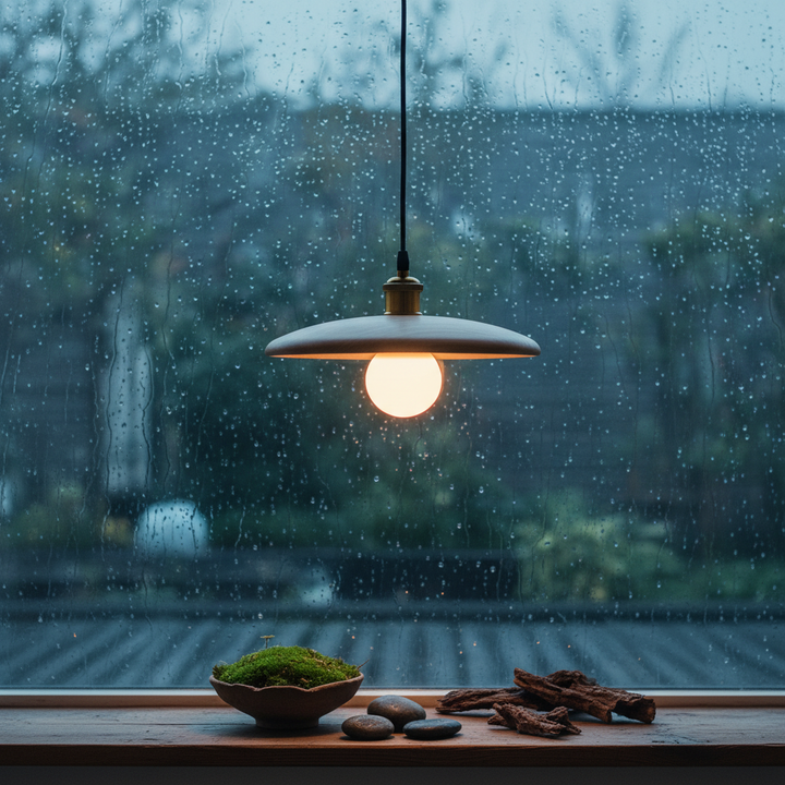 WoodenAura | Elegant Retro Wooden Pendant Light for Kitchen Lighting 5