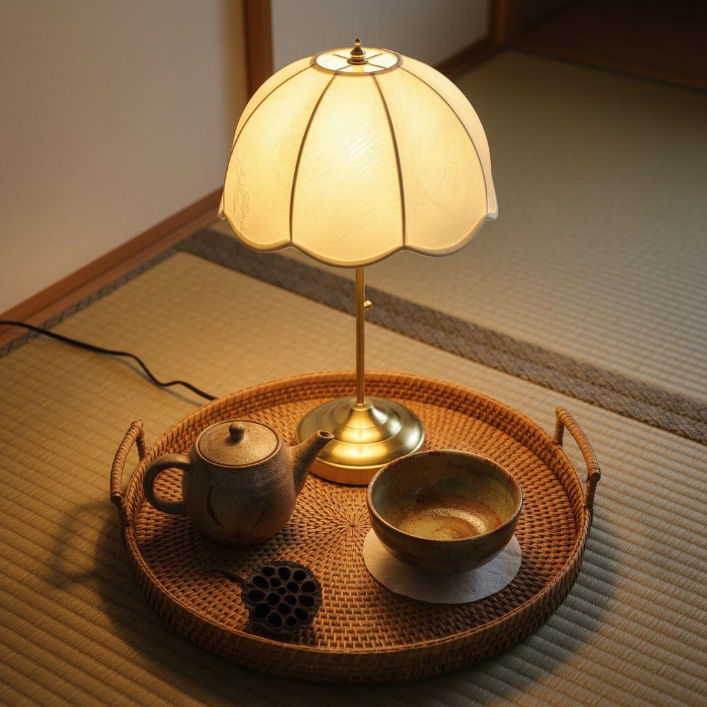 PetalGlow | Charming Vintage Mid-Century Table Lamp for Bedroom & Living Room 6