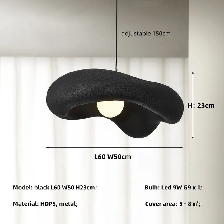 Dining Room Wabi Sabi G9 Led Pendant Lights New Creamy Style Suspend Lamp Bar Lustre Droplight Home Decor Hanging Lamps Fixture