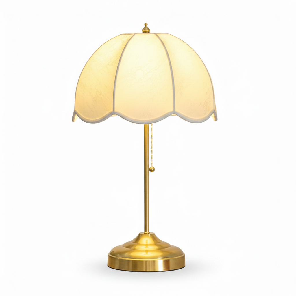 PetalGlow | Charming Vintage Mid-Century Table Lamp for Bedroom & Living Room 1