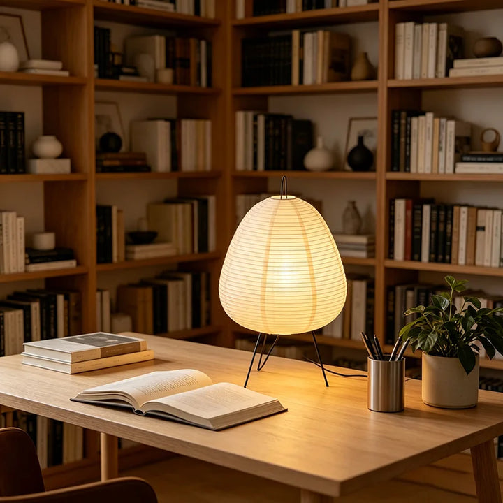 WabiSabiGlow | Serene Minimalist Rice Paper Ambient Light Lamp 2