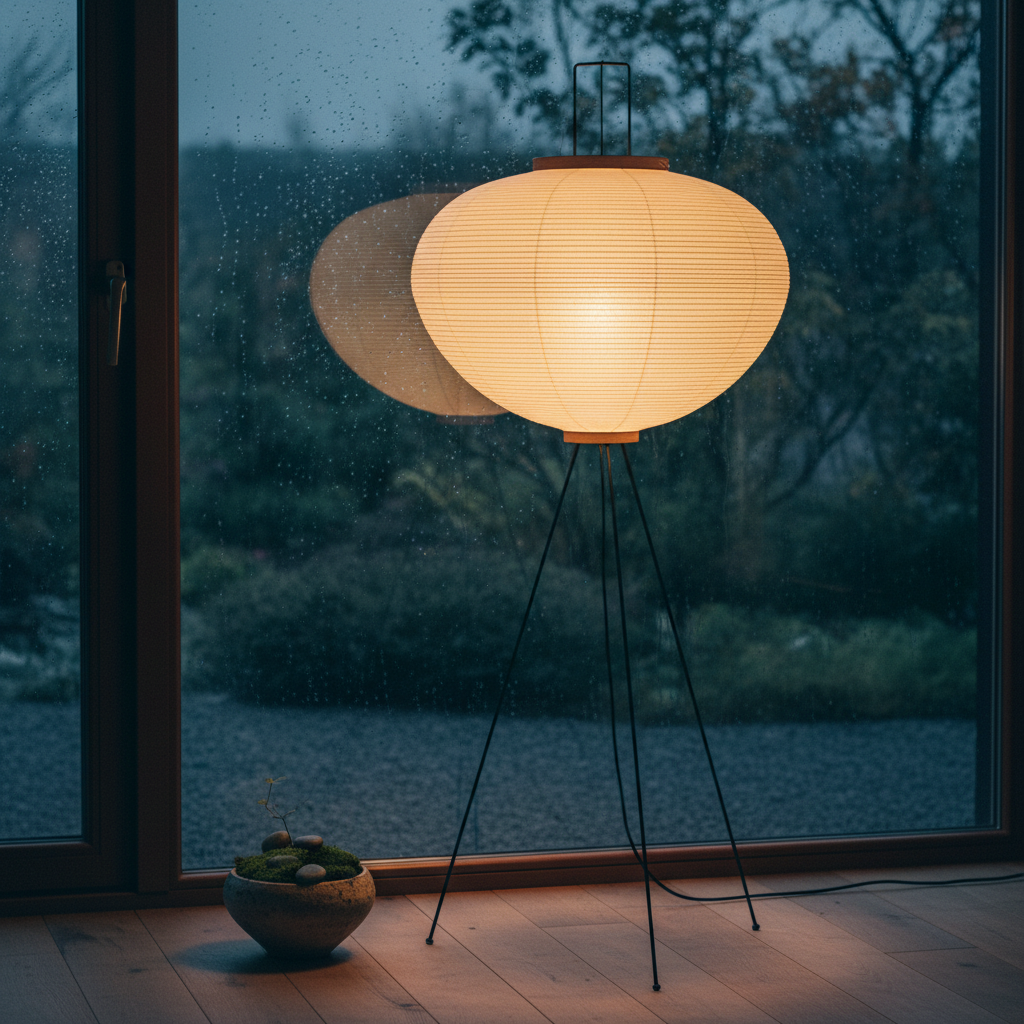 XuanLight | Stylish Elegant Japanese Rice Paper Floor Lamp for Living Room 6