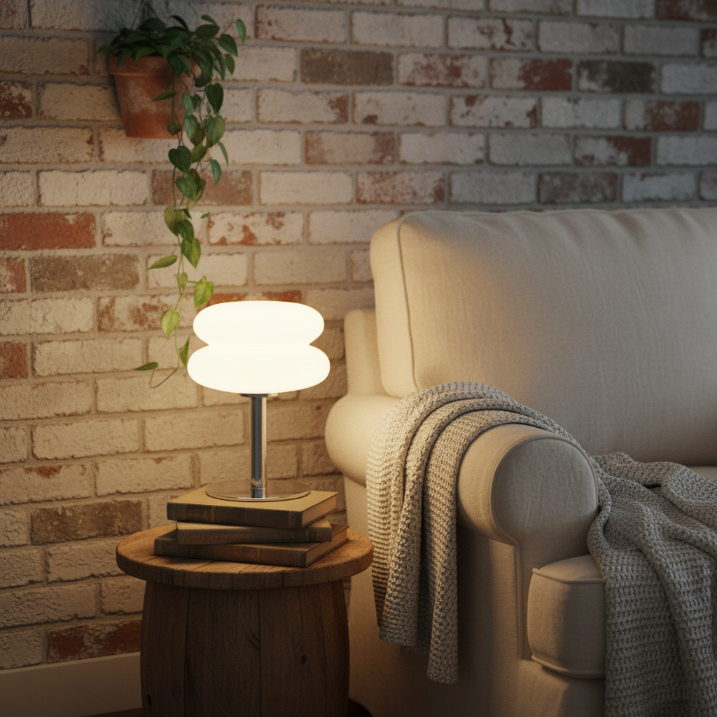 MacaronGlow | Elegant Colorful Glass Bedside Table Lamp for Ambient Lighting 11