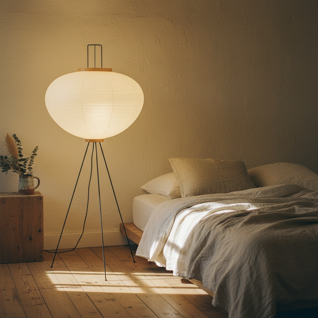 XuanLight | Stylish Elegant Japanese Rice Paper Floor Lamp for Living Room 2