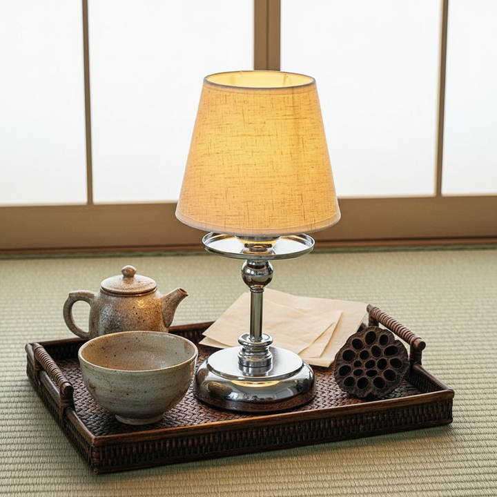 Retro Tri-Color Desk Lamp | Adjustable Brightness & Compact Design for Home Office or Bedside 5