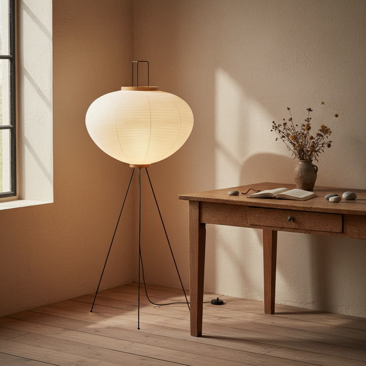 XuanLight | Stylish Elegant Japanese Rice Paper Floor Lamp for Living Room 5