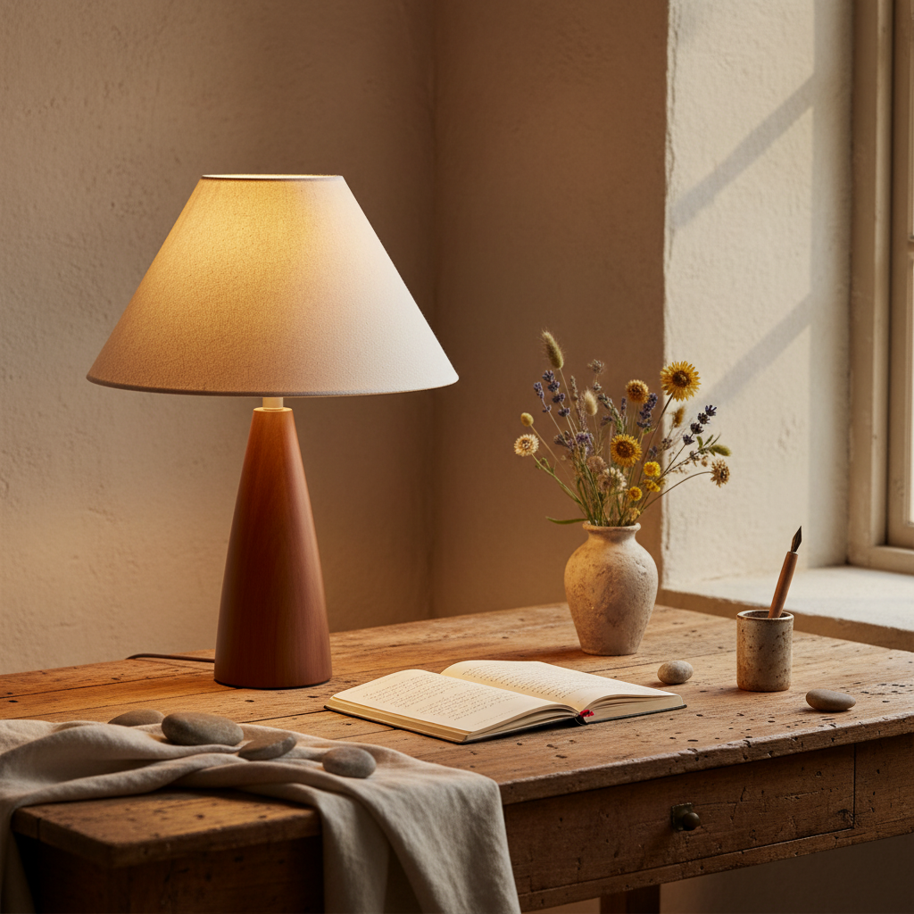 RusticaGlow | Cozy Elegant Ambient Light Lamp for Bedroom & Living Room 2