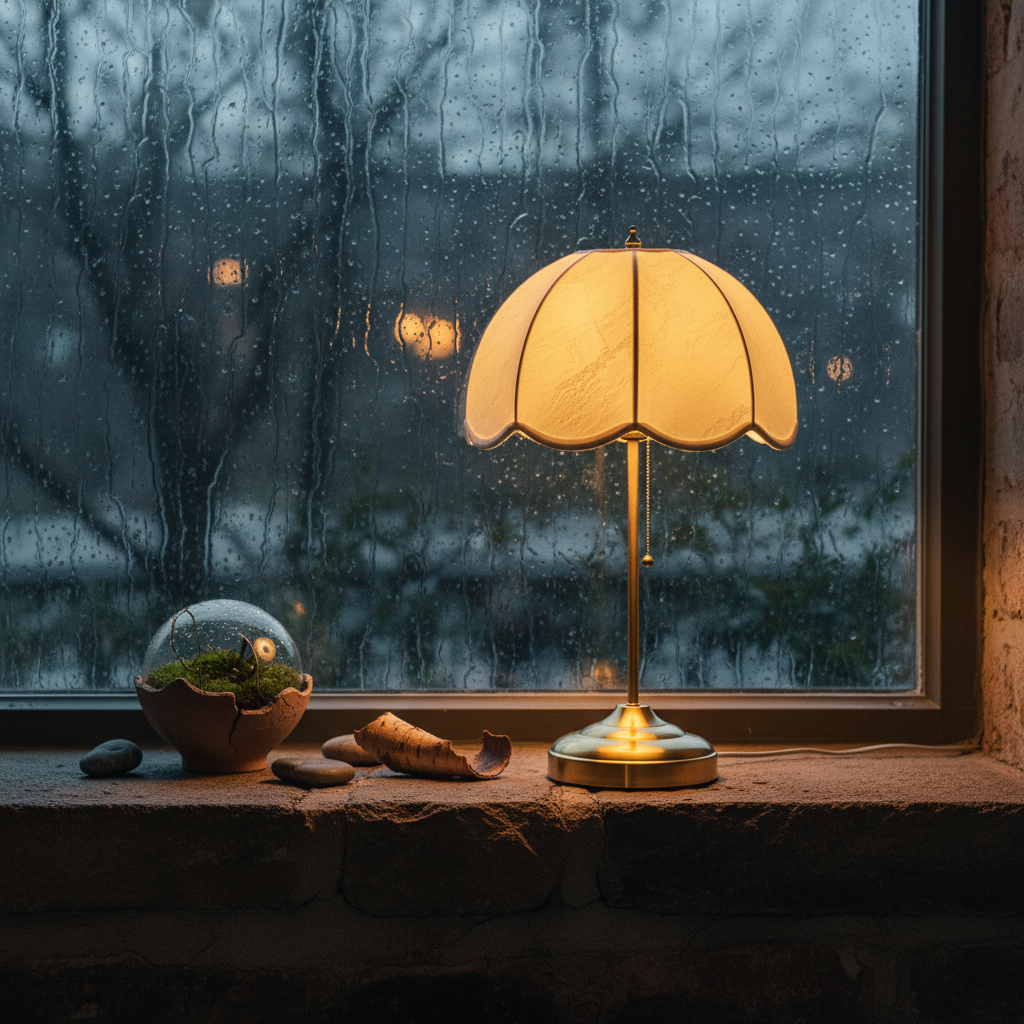 PetalGlow | Charming Vintage Mid-Century Table Lamp for Bedroom & Living Room 2